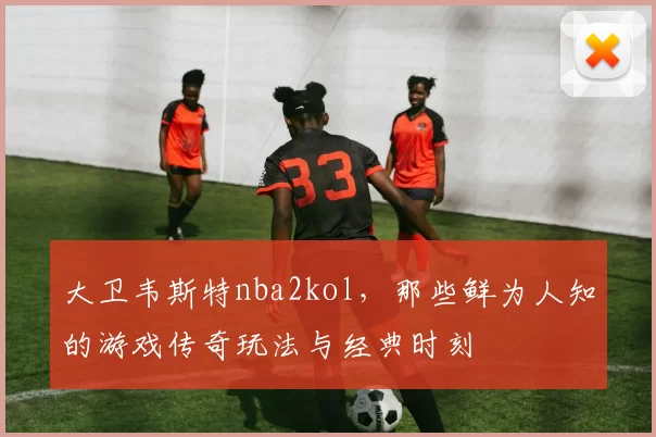 大卫韦斯特nba2kol，那些鲜为人知的游戏传奇玩法与经典时刻